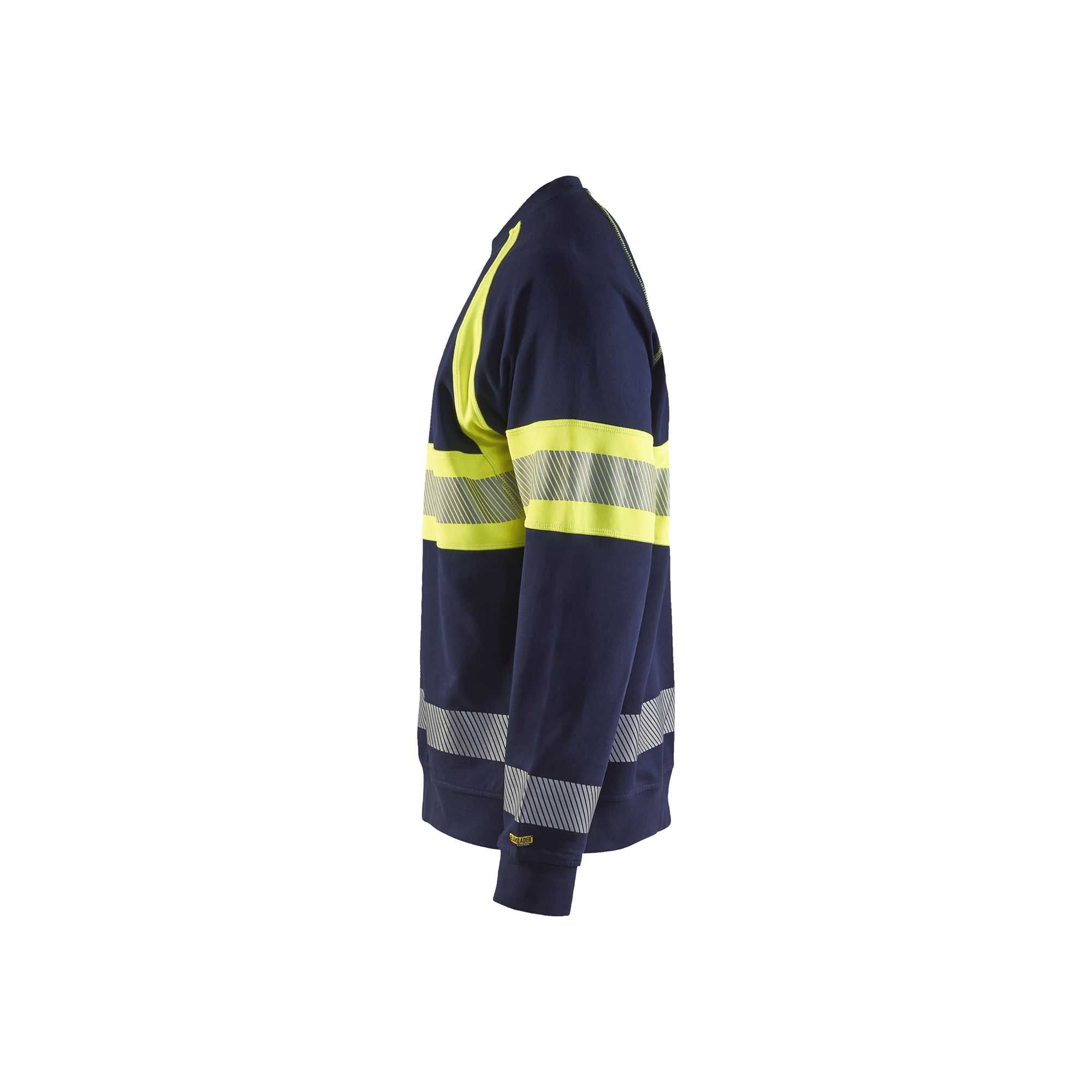 BLAKLADER 33591158 Hi Vis Sweater Hi Vis Reflective Work Sweatshirt MEN - 100% Cotton